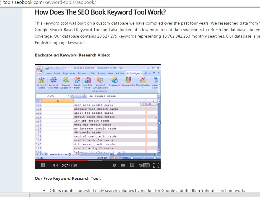SEO keyword research tool